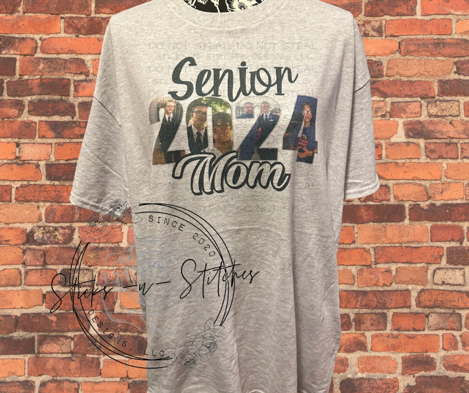 Custom Senior Mom Photo Tee