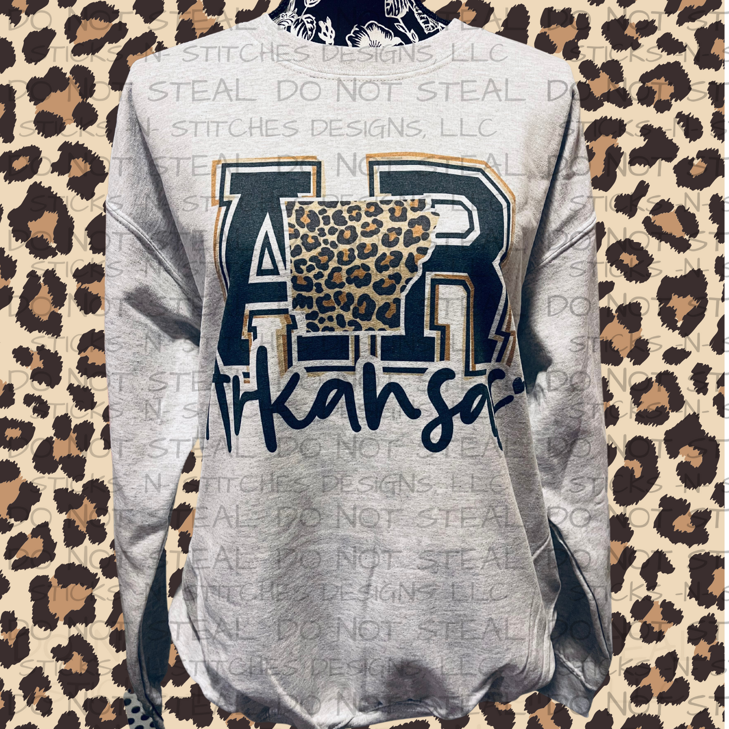 Arkansas Leopard Sweatshirt